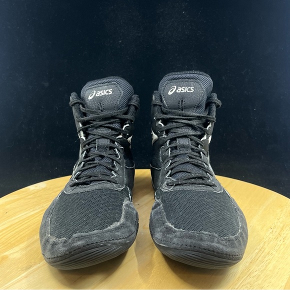 MENS ASICS 1081A021-001 MATFLEX 6 WRESLTING BOXING BLACK/WHITE/SILVER SHOE Sz 11 - Picture 3 of 10